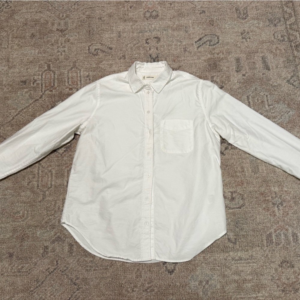 Everlane White Button-Down Shirt